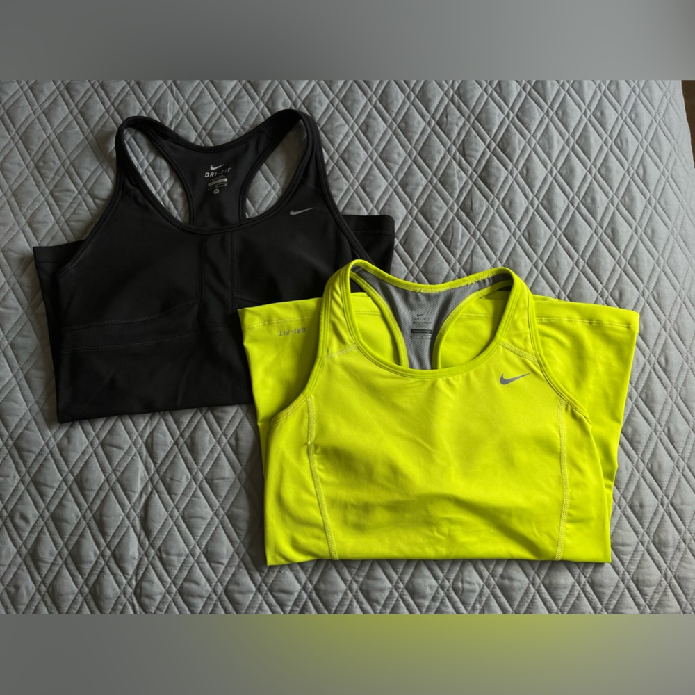 TWO Nike dri-fit tank tops